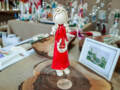 Figurka anioła Szarpidruta - czerwona -  27 x 8 cm figurka dekoracyjna