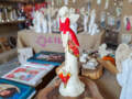 Figurka anioła Annabel - czerwona -  35 x 15 cm figurka dekoracyjna