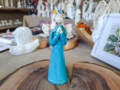 Figurka anioła Eva - turkusowa -  15 cm figurka dekoracyjna