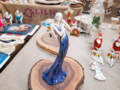 Figurka anioła Elise - niebieska -  35 x 15 cm figurka dekoracyjna