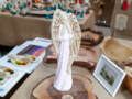 Figurka anioła Gabriel - różowa -  40 x 18 cm figurka dekoracyjna
