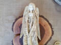 Figurka anioła Genesis - beżowa -  55 x 20 cm figurka dekoracyjna