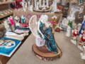 Figurka anioła od Św. Rity - brąz turkus -  47 x 25 cm figurka dekoracyjna