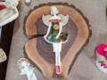 Figurka  anioła Theresa - brąz turkus -  30 x 14 cm figurka dekoracyjna
