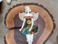 Figurka  anioła Theresa - brąz turkus -  30 x 14 cm figurka dekoracyjna