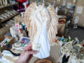Figurka zakochanych aniołów - wiszące biało beżowe -  35 x 21 cm figurka dekoracyjna