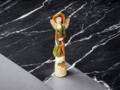 Figurka anioła Olivia - brąz zielony -  32 x 15 cm figurka dekoracyjna