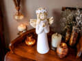 Figurka anioła Eva - biała -  15 cm figurka dekoracyjna
