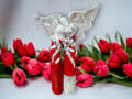 Figurka anioła Romeo i Julia - Czerwone -  50 x 30 cm figurka dekoracyjna