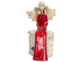 Figurka anioła Agnes - czerwona -  20 x 9 cm figurka dekoracyjna