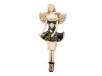 Figurka  anioła Theresa - brąz zieleń -  30 x 14 cm