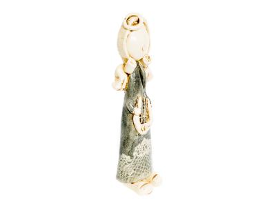 Figurka anioła Szarpidruta - szara -  27 x 8 cm figurka dekoracyjna