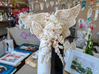 Figurka anioła 742 -  50 x 30 cm figurka dekoracyjna