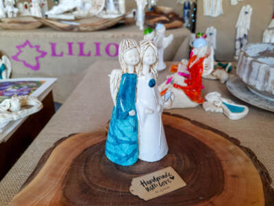 Figurka aniołów Apple & Ella Art 5 -  18 x 10 cm figurka dekoracyjna
