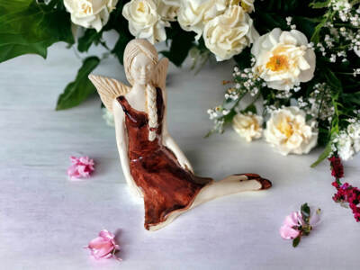 Figurka anioła 752 -  15 cm figurka dekoracyjna