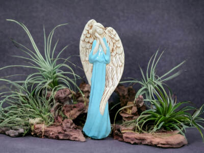 Figurka anioła Gabriel - Niebiański -  40 x 18 cm figurka dekoracyjna