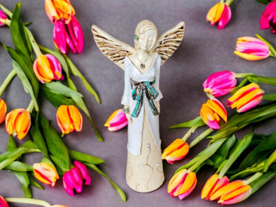 Figurka anioła 819 -  35 x 15 cm figurka dekoracyjna