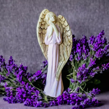 Figurka anioła Gabriel - różowa