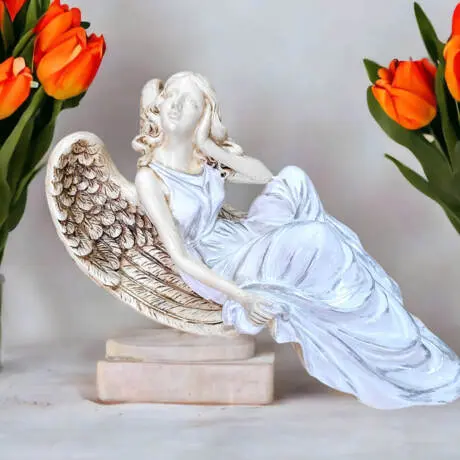 Figurka anioła od Św. Rity - biała