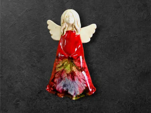 Figurka anioła Monica Art Leaf -  18 x 10 cm figurka dekoracyjna