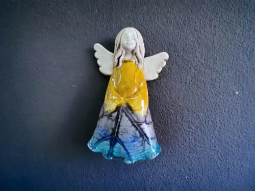 Figurka anioła Monica Art Leaf -  18 x 10 cm figurka dekoracyjna