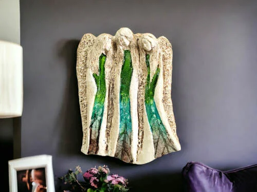 Figurka aniołów Wiara Nadzieja Miłość - Art Leaf -  28 x 20 cm figurka dekoracyjna