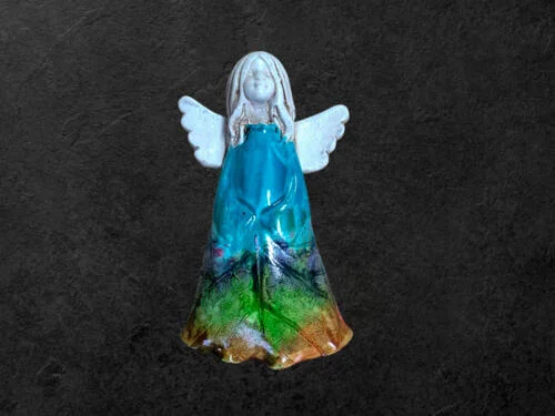 Figurka anioła Monica Art Leaf -  18 x 10 cm figurka dekoracyjna