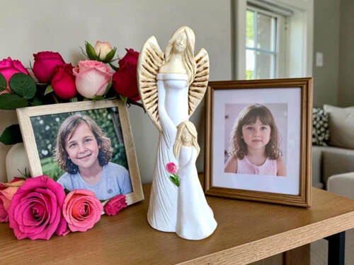 Figurka anioła 813 -  32 x 15 cm figurka dekoracyjna