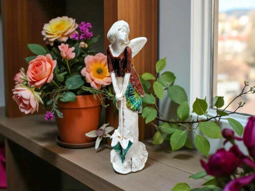 Figurka anioła 757 -  35 x 15 cm figurka dekoracyjna