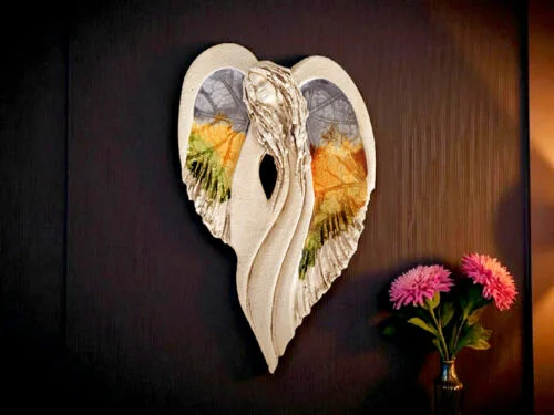 Figurka anioła Cynthia Art Leaf -  30 x 17 cm figurka dekoracyjna