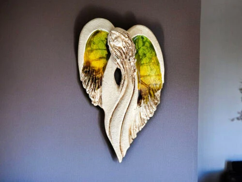 Figurka anioła Cynthia Art Leaf -  30 x 17 cm figurka dekoracyjna