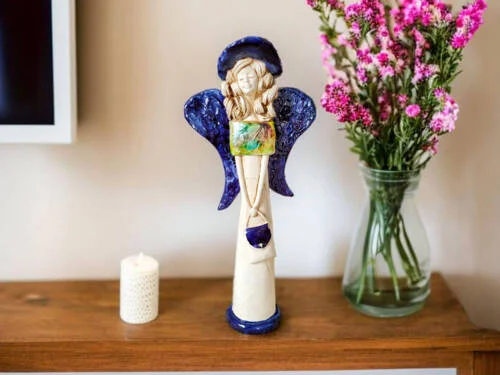 Figurka anioła Coco Art Leaf -  30 x 14 cm figurka dekoracyjna