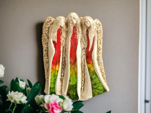 Figurka aniołów Wiara Nadzieja Miłość - Art Leaf -  28 x 20 cm figurka dekoracyjna