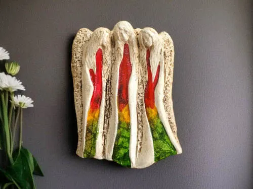 Figurka aniołów Wiara Nadzieja Miłość - Art Leaf -  28 x 20 cm figurka dekoracyjna