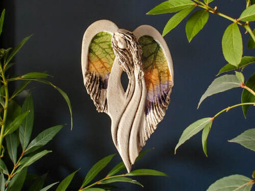 Figurka anioła Cynthia Art Leaf -  30 x 17 cm figurka dekoracyjna