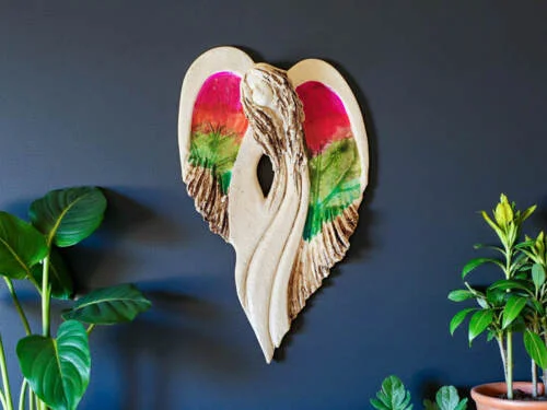 Figurka anioła Cynthia Art Leaf -  30 x 17 cm figurka dekoracyjna