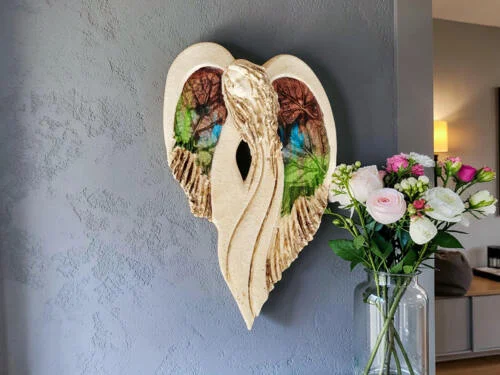 Figurka anioła Cynthia Art Leaf -  30 x 17 cm figurka dekoracyjna