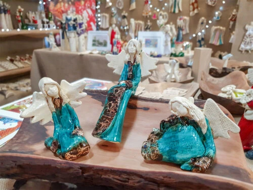 Figurki turkusowe - komplet A -  figurka dekoracyjna