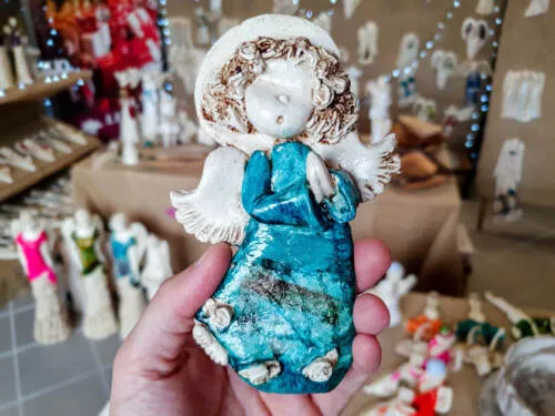 Figurka aniołka Marzyciel Art  -  10 x 7 cm figurka dekoracyjna