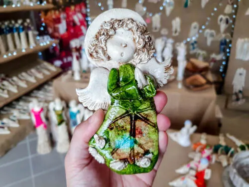 Figurka aniołka Marzyciel Art  -  10 x 7 cm figurka dekoracyjna