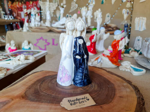 Figurka aniołów Apple & Ella Art 4 -  18 x 10 cm figurka dekoracyjna