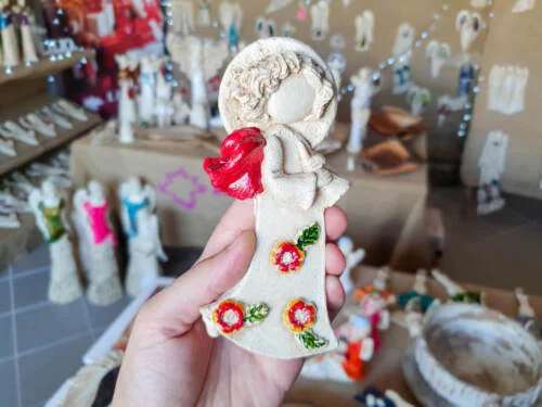 Figurka Liolinka z fletem Art Element -  16 x 7 cm figurka dekoracyjna