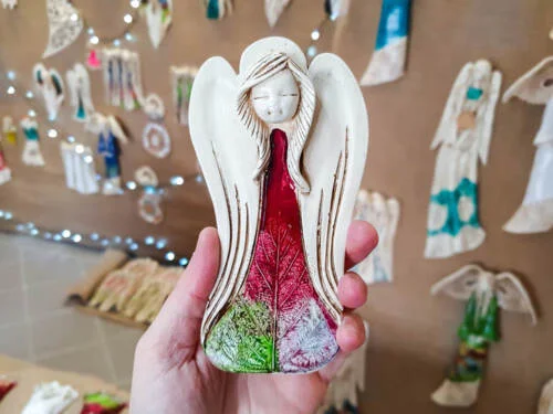 Liolinka Lilionka Art Leaf  -  14 x 9 cm figurka dekoracyjna