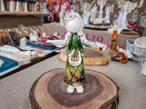 Figurka Szarpidruta - zielona -  27 x 8 cm figurka dekoracyjna