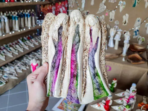 Figurka aniołów Wiara Nadzieja Miłość - Art Leaf -  28 x 20 cm figurka dekoracyjna