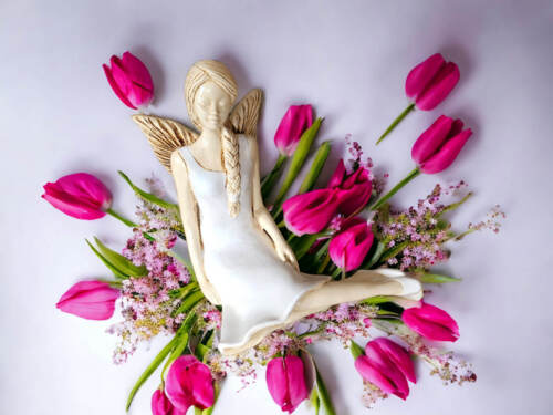 Figurka anioła 751 -  15 cm figurka dekoracyjna