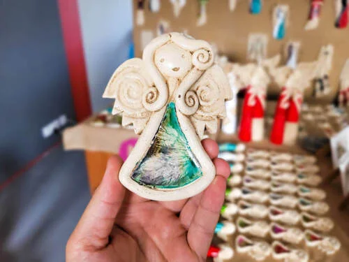 Figurka aniołka Niunia Art  -  10 x 7 cm figurka dekoracyjna