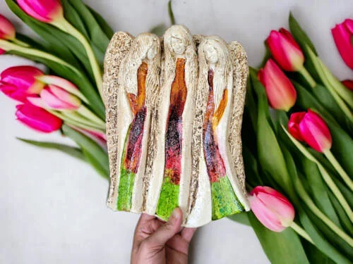 Figurka aniołów Wiara Nadzieja Miłość - Art Leaf -  28 x 20 cm figurka dekoracyjna