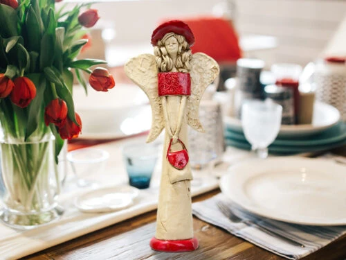 Figurka anioła 764 -  30 x 14 cm figurka dekoracyjna