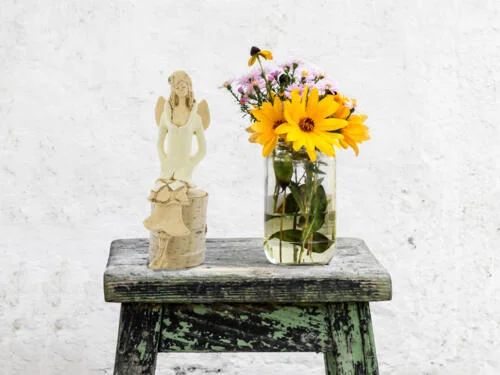 Figurka  anioła 925 -  20 x 9 cm figurka dekoracyjna